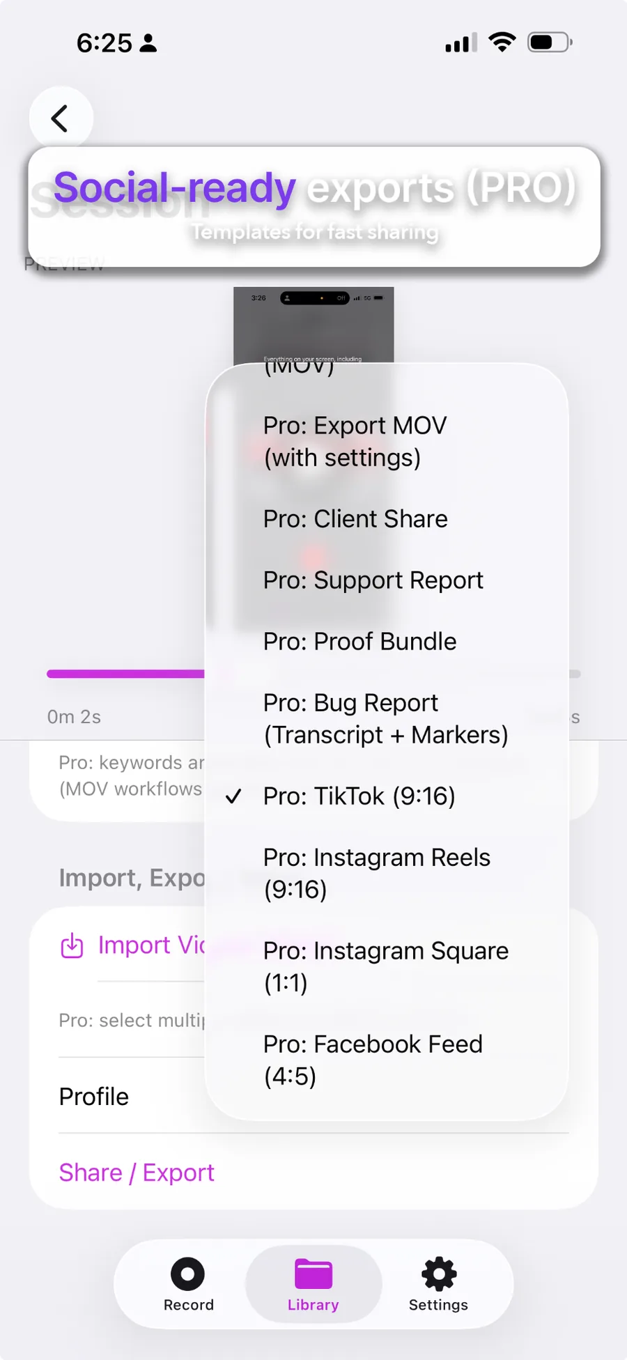 Batch import videos (Pro)